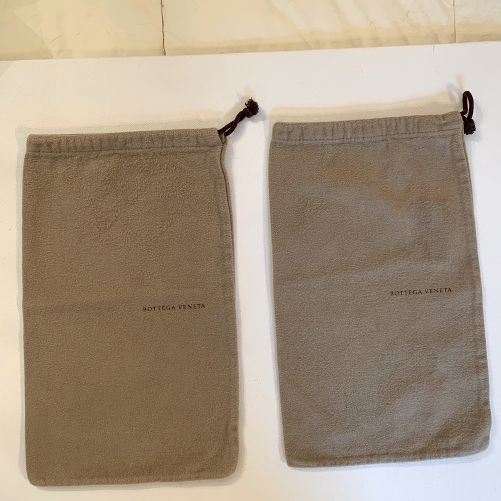 BOTTEGA VENETA pair of flannel dust bags